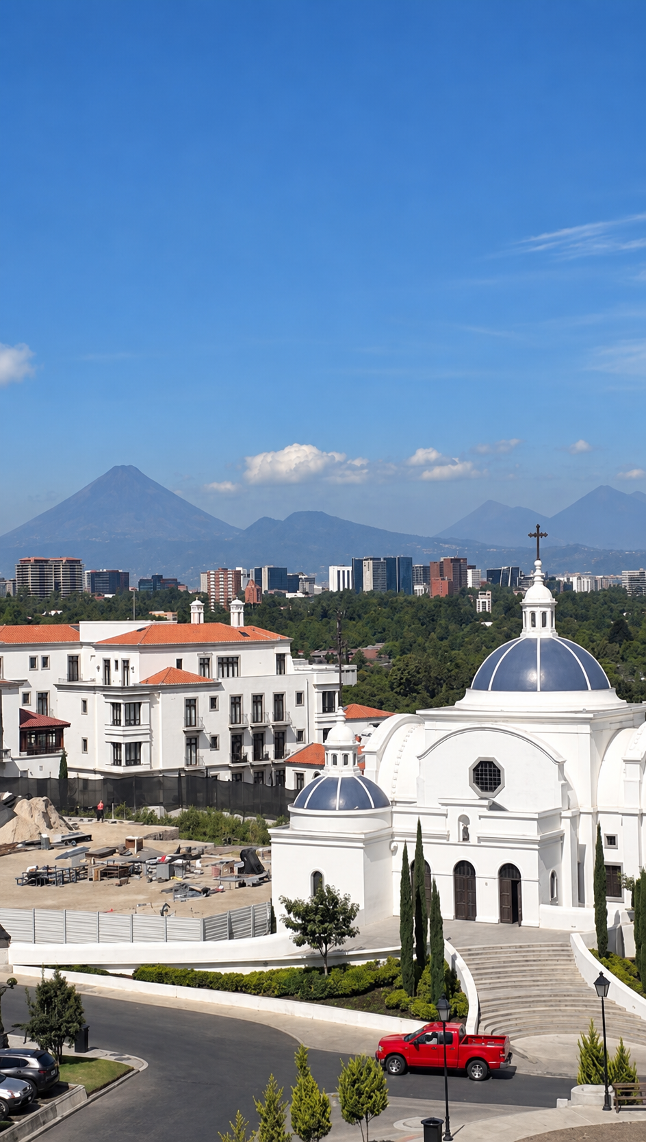 View toward Cayalá church and the surrounding mountains